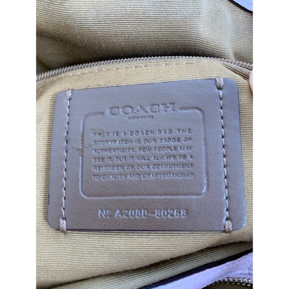 Coach Hallie Pebbled Large Leather Shoulder Bag Pink 809268 - Picture 5 of 15